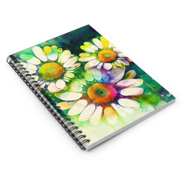 Groovy Daisies Soft Cover Notebook Gift for Her April Birth Month Flower Gift Spiral Notebook Bright Pastel Daisy Gift Spring Summer Journal - Image 4
