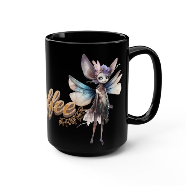Fairy Creature Funny Black Coffee Mug Gift for Her Retro Diner Font Black Ceramic Mug Gift Fae Creature Coffee Lovers Funny Fairycore Mug - Image 8