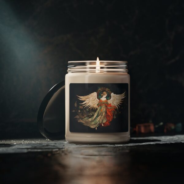 Beautiful Angel Scented Soy Candle Gift for Her Christmas Angel 9oz Jar Candle Eco Friendly Room Decor Gift Holiday Winter Yule Candle Gift - Image 5