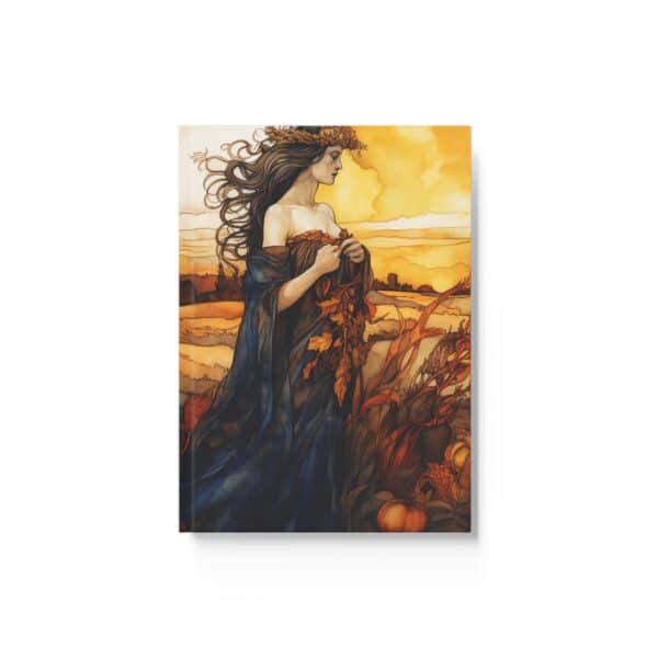 Demeter Greek Goddess of Harvest Hard Cover Journal Gift for Her Autumn Ceres Roman Goddess Diary Notebook Dream Journal Sketchbook Gift - Image 8
