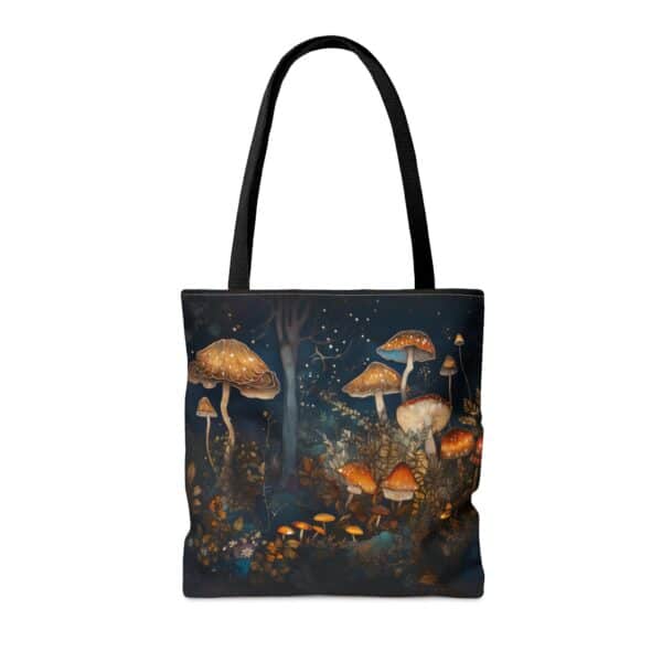 Enchanted Forest Mushrooms Tote Bag Gift for Her Travel Tote Shopping Tote Bag Magical Fairycore Fall Woodlands Aesthetics Fantasy Mushroom - Image 2