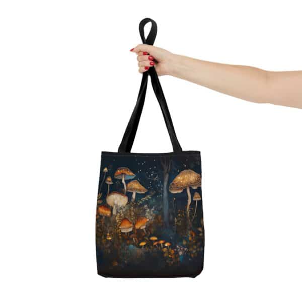 Enchanted Forest Mushrooms Tote Bag Gift for Her Travel Tote Shopping Tote Bag Magical Fairycore Fall Woodlands Aesthetics Fantasy Mushroom - Image 6
