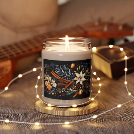 Winter Herbs and Spices Candle Gift for Her Scented Soy Candle Room Decor Kitchen Dining Home Decor Gift Holiday Christmas Hostess Teacher