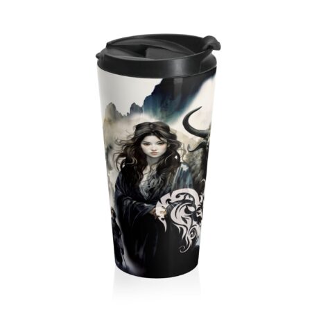 Capricorn Tumbler Gift Astrology Sign Capricorn 15oz Stainless Steel Travel Tumbler Gift Zodiac Horoscope Capricorn Sign Magical Fantasy Art