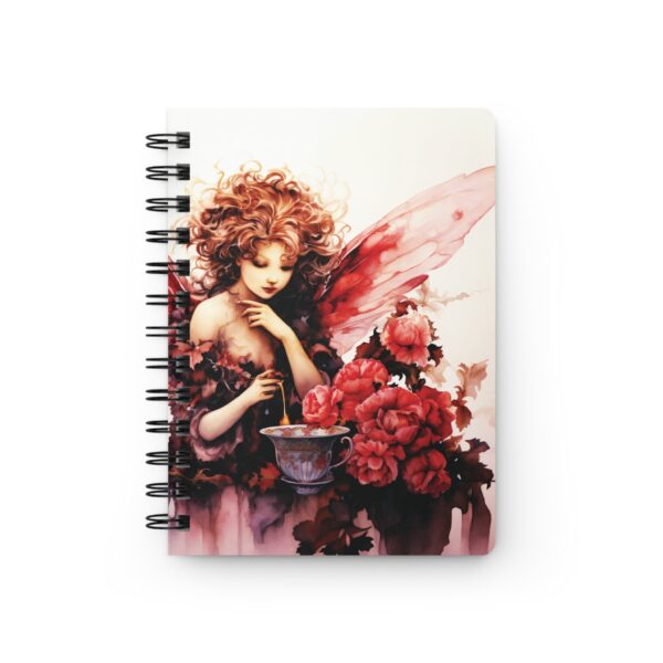 Carnation Flower Fairy Journal Gift for Her January Birth Flower Soft Cover Journal Whimsical Fantasy Floral Dream Diary Vintage Fae Tea Art - Image 2