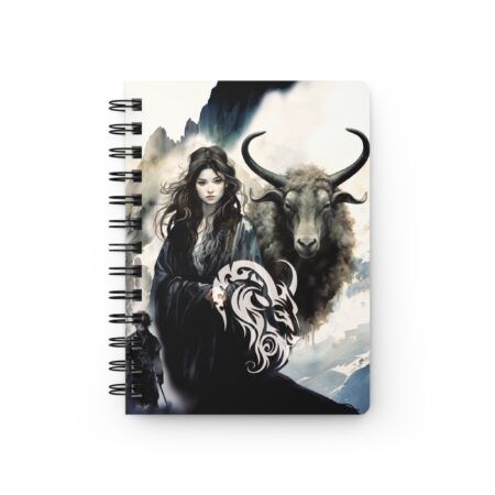 Capricorn Soft Cover Journal Gift Astrology Sign Capricorn Spiral Dream Diary Gift Zodiac Horoscope Capricorn Sign Magical Fantasy Notebook