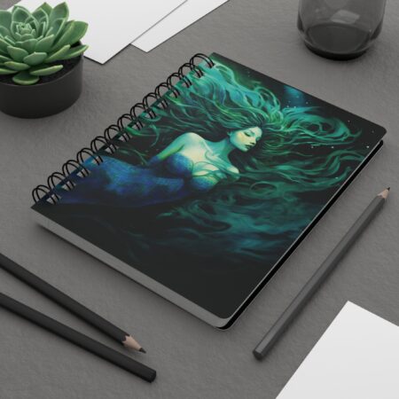 Mermaid Soft Cover Journal Gift for Her Fantasy Mer Underwater Sea Dream Diary Fairycore Magical Mermaid Spiral Notebook Mermaidcore Gift