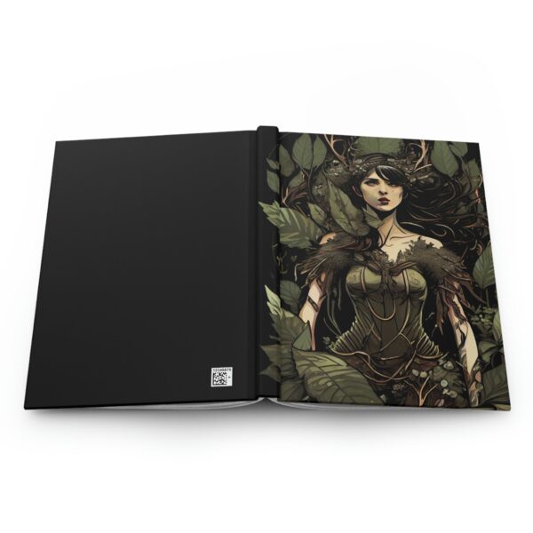 Vintage Fae Portrait Hard Cover Journal Gift for Her Dark Forest Fairy Art Gift Diary Magical Woodlands Fae Aesthetic Dream Journal Gift - Image 7