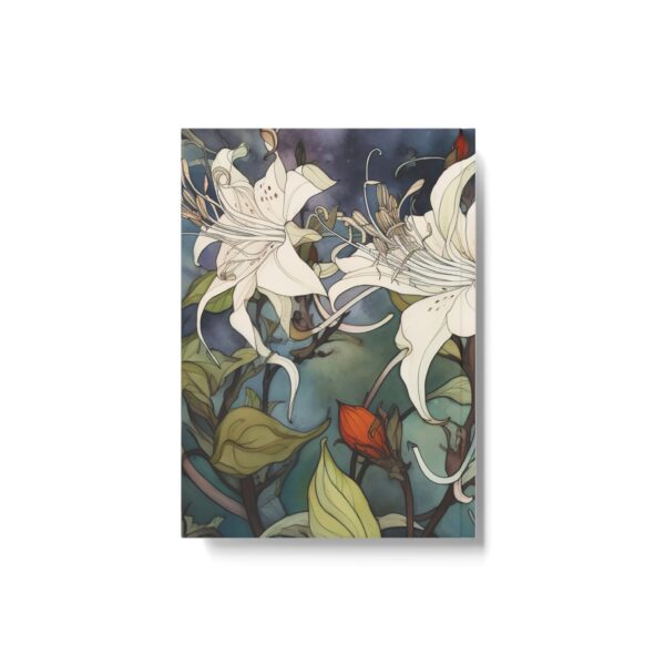 White Honeysuckle Journal Gift for Her June Birth Month Flower Woman's Journal Gift Watercolor Floral Dream Diary Blank Sketchbook Gift - Image 4