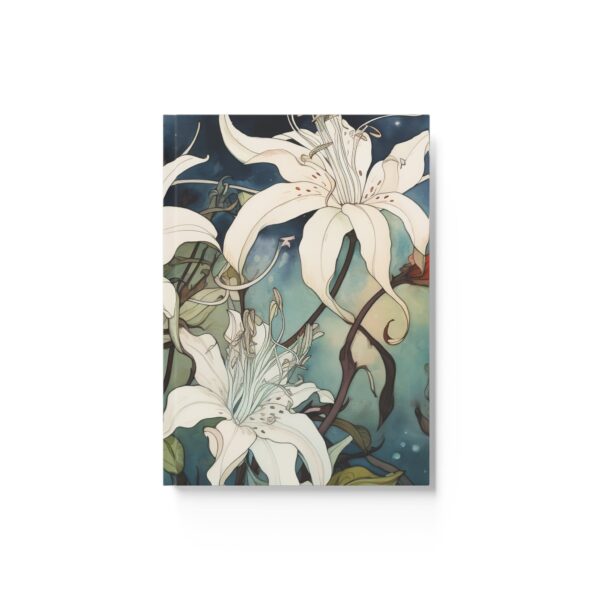 White Honeysuckle Journal Gift for Her June Birth Month Flower Woman's Journal Gift Watercolor Floral Dream Diary Blank Sketchbook Gift - Image 8