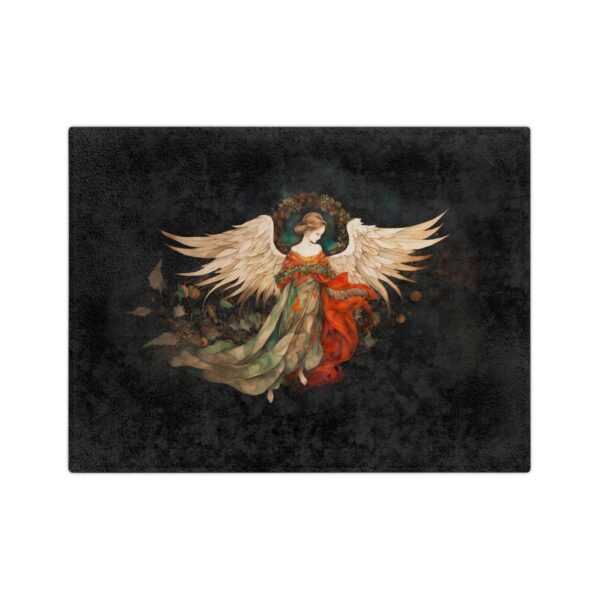 Angel Velveteen Minky Blanket Christmas Angel Soft Minky Throw Blanket Angelic Wing Yule Holiday Cozy Blanket Gift Angel Winter Gift for Her - Image 7