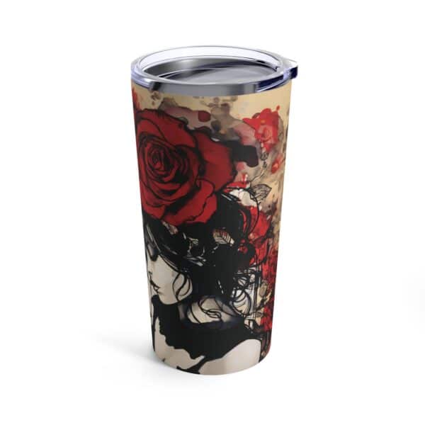 Dark Romance Tumbler Valentine's Day Gift for Her Antique Grunge Vintage Girl 20oz Travel Tumbler Valentine Collage Gothic Art Aesthetic - Image 4