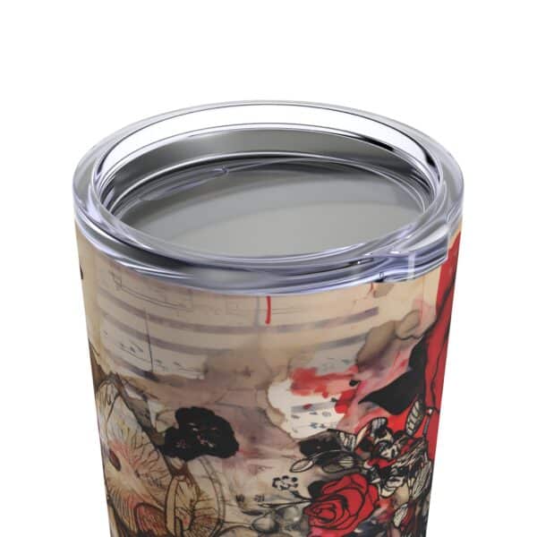Dark Romance Tumbler Valentine's Day Gift for Her Antique Grunge Vintage Girl 20oz Travel Tumbler Valentine Collage Gothic Art Aesthetic - Image 6