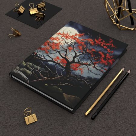 Rowan Tree Moon Journal February Celtic Tree Month Hard Cover Journal Magical Protection Dream Diary Gift Imbolc Brighid Druid Rowan Tree