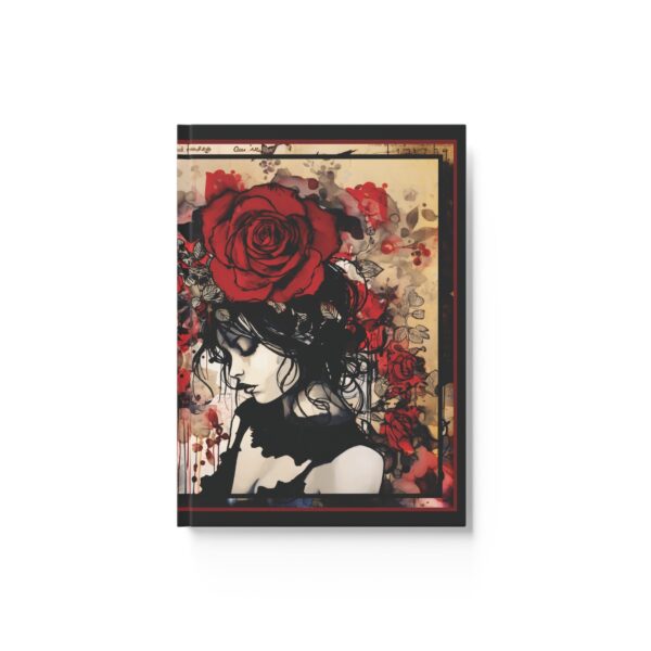 Dark Romance Sketchbook Journal Gift for Her Antique Grunge Vintage Girl Valentine Collage Hard Cover Journal Gothic Aesthetic Dream Diary - Image 3