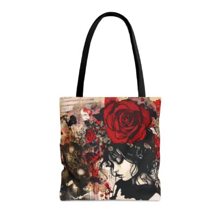 Dark Romance Tote Bag Valentine's Day Gift for Her Antique Grunge Vintage Girl Travel Tote Valentine Collage Shopping Bag Gothic Aesthetic
