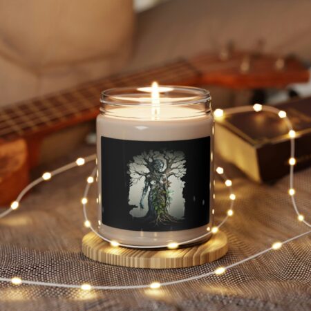 Dryad Tree Nymph Scented Soy Candle Oak Tree Spirit Fae Aesthetic Woodlands Gift Candle Dryad Fairy Watercolor