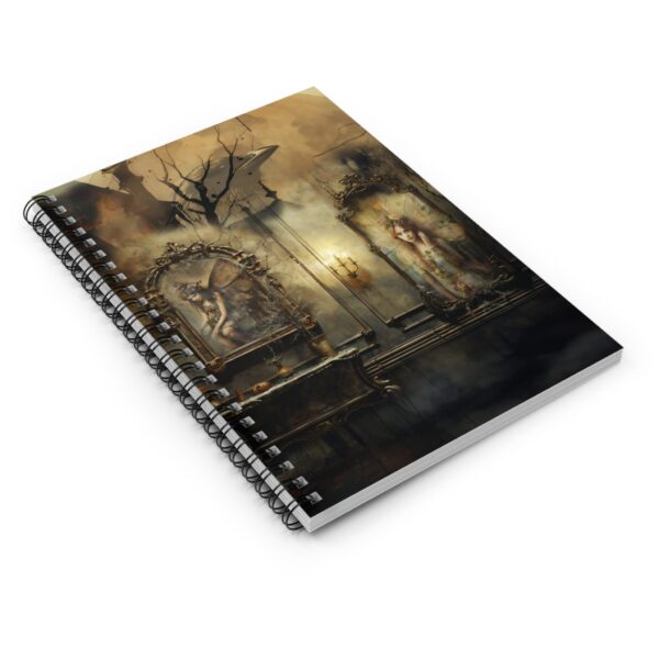 Gothic Dark Fae Soft Cover Journal Gift Dark Academia Victorian Haunted House Vintage Dream Diary Fantasy Raven Fairy Halloween Samhain 6x8" - Image 4