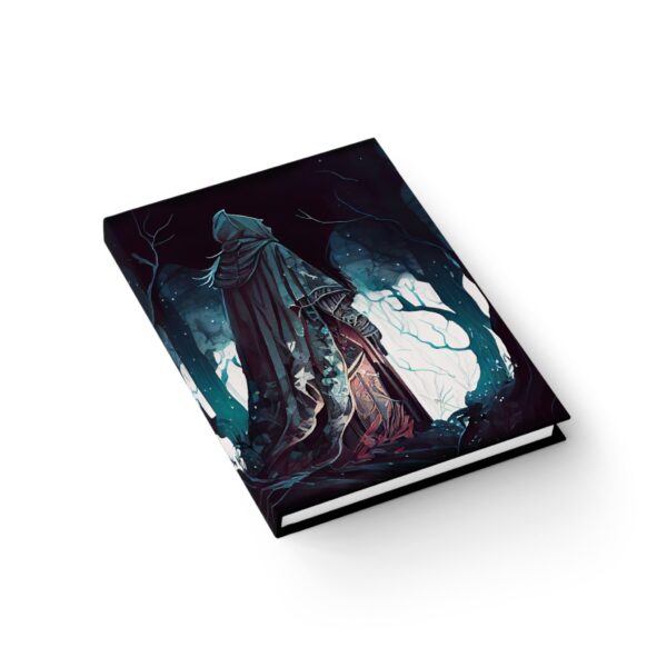Fantasy Hard Cover Sketchbook Journal Dark Forest Traveler Dream Diary Gift Wizard Dark Elf Enchanted Forest Blank Journal Magical Mage 5x7" - Image 4