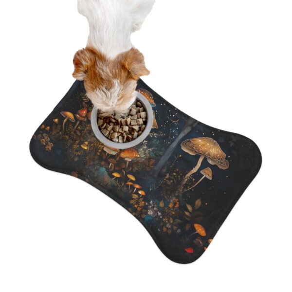 Enchanted Forest Mushroom Pet Feeding Mat Dog Lovers Magical Fairycore Cat Lover Gift Fall Woodlands Aesthetics Fantasy Mushroom Pet Decor