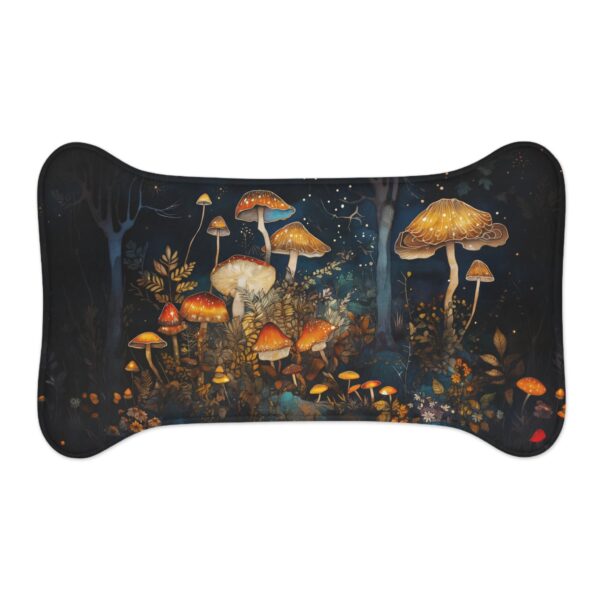 Enchanted Forest Mushroom Pet Feeding Mat Dog Lovers Magical Fairycore Cat Lover Gift Fall Woodlands Aesthetics Fantasy Mushroom Pet Decor - Image 5
