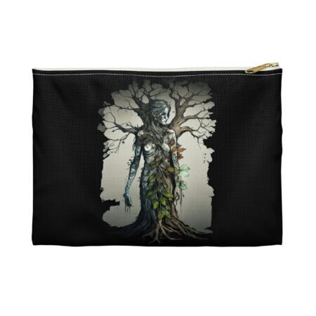 Dryad Tree Nymph Travel Pouch Fae Woodlands Aesthetic Oak Tree Spirit Accessory Bag Fantasy Forest Gift Pouch