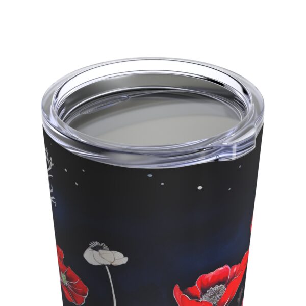 Wildflowers Tumbler Gift Red White and Blue 4th of July Floral 20oz Travel Tumbler July Birthday Gift for Her July Fourth Wildflower Tumbler - Image 6