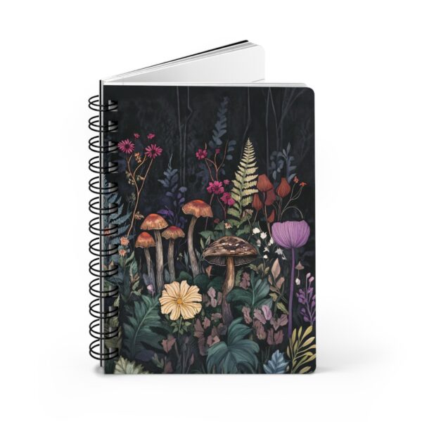 Fantasy Mushroom Garden Soft Cover Journal Gift for Her Enchanted Forest Dream Diary Dark Floral Woodlands Aesthetic Mushroom Journal 5x7" - Image 6