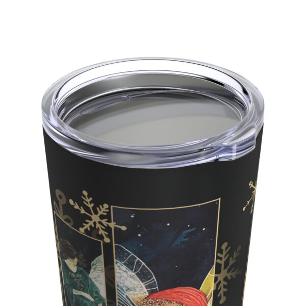 Winter Angels Tumbler Gift for Her Angels Around the World 20oz Travel Mug Gift Colorful Angels Snowflakes Christmas Stainless Steel Tumbler - Image 6
