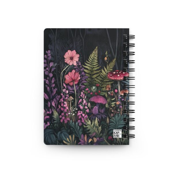 Fantasy Mushroom Garden Soft Cover Journal Gift for Her Enchanted Forest Dream Diary Dark Floral Woodlands Aesthetic Mushroom Journal 5x7" - Image 3